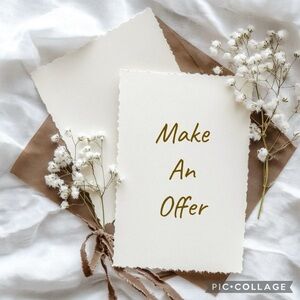 Neutral Floral Stationery Set - Cream & Brown